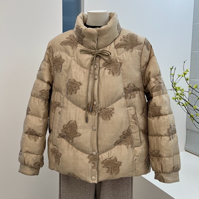 新中式冬季妈妈装90绒羽绒服外套