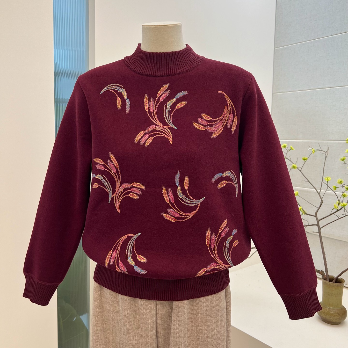 冬季中老年妈妈装加绒加厚半高领宽松针织毛衣奶奶老人保暖上衣女,女装/女士精品,中老年女装,淘宝优惠券,粉丝福利购,淘宝优惠卷