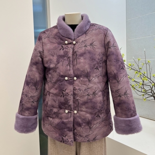 高贵冬季妈妈装加绒加厚棉衣中老年抗寒保暖宽松棉服外套棉袄上衣