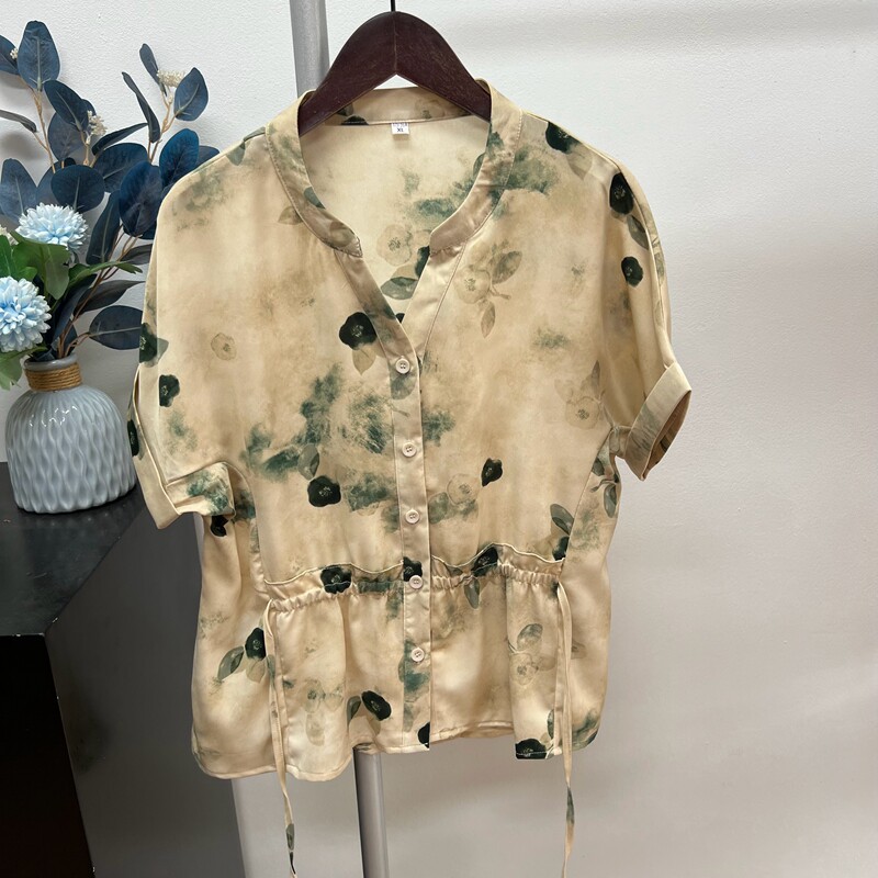 新品妈妈夏季短款衬衫洋气上衣