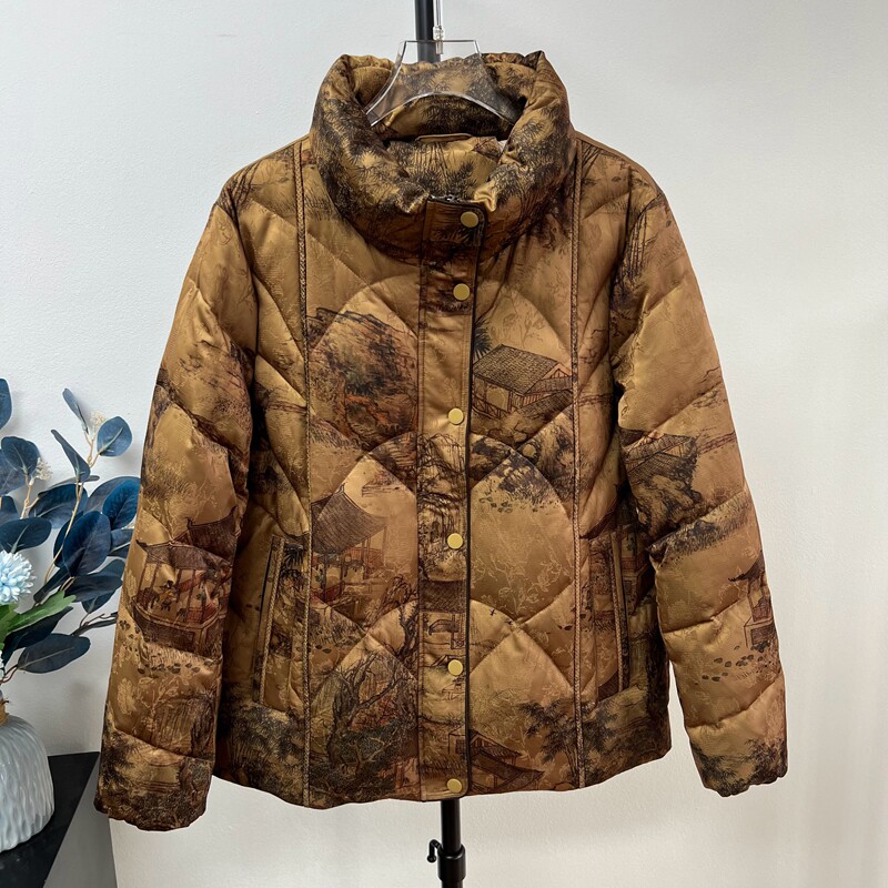 冬季中老年奶奶装羽绒服加厚外套