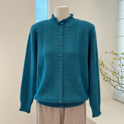 秋冬中老年妈妈装纯色半高领