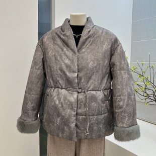 高贵冬季妈妈装加绒加厚棉衣中老年抗寒保暖收腰棉服外套棉袄上衣