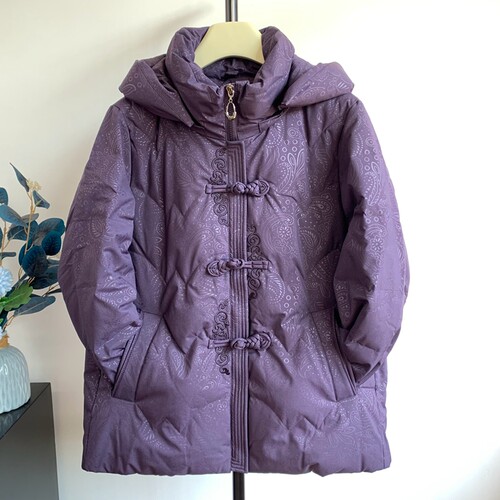 冬季奶奶装中老年保暖羽绒服上衣