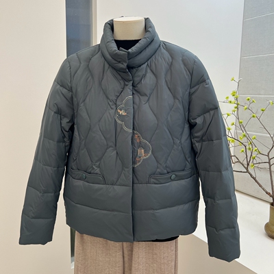 冬季中老年保暖短款羽绒服外套