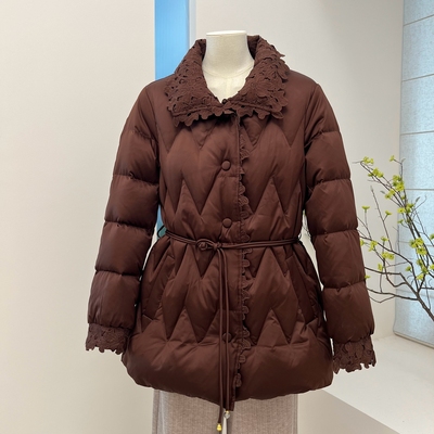 冬季妈妈装羽绒服中长款保暖外套