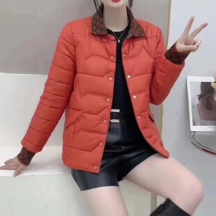 羽绒棉服轻薄女2023秋冬潮牌爆款短款小个子棉袄时尚洋气外套减龄