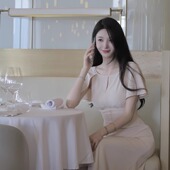 千金风 凌霄花Wcouture原创 亭亭玉立 端庄小斗篷收腰连衣长裙