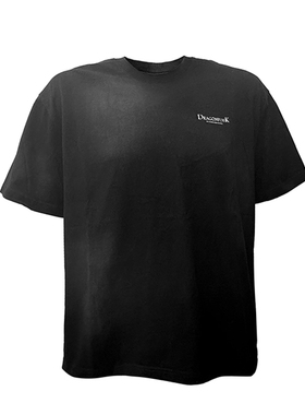 *RTVG×BLACK8*龙发联名款男女潮中国龙新中式喷马骝做旧短袖T恤