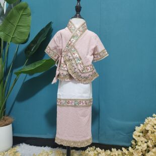 西双版纳新款傣族服装女童套装民族风舞蹈演出服儿童少数民族套装