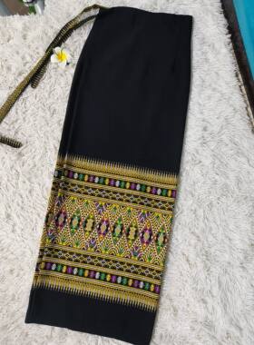 新款西双版纳傣族服装女筒裙工作服传统傣族裙长裙表演日常装