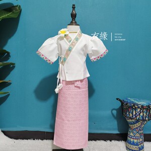 西双版纳傣族民族儿童服装夏季新款民族风服装儿童六一表演出服