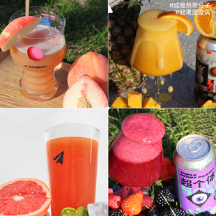 纸飞机酿造C+红柚小青柠拉德勒果泥精酿啤酒哈吉密三倍水果冰淇淋