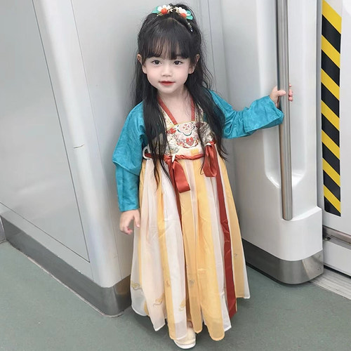 襦裙汉服女童春秋款超仙古风
