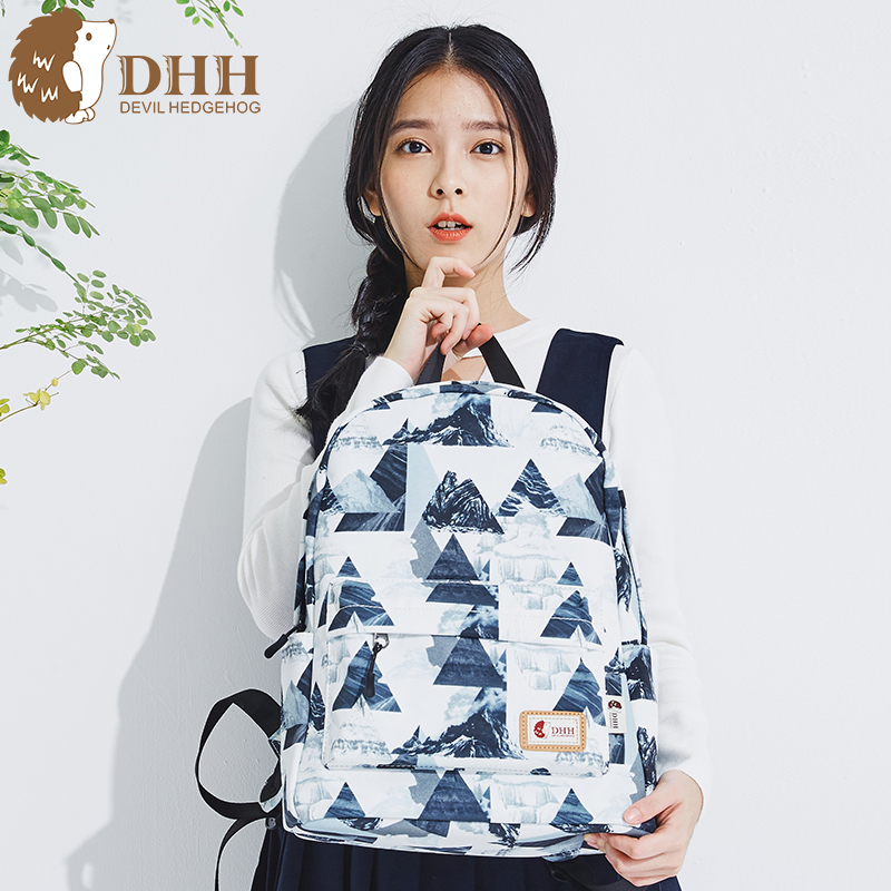 DHHÓ¡»¨Ë«¼ç°ü°Ù´îУ԰ѧԺ·ç±³°ü¼òԼѧÉúÊé°ü·«²¼°ü°üÅ®°ü