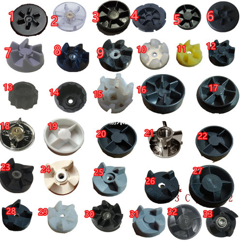 料理机配件连接轴刀座齿轮