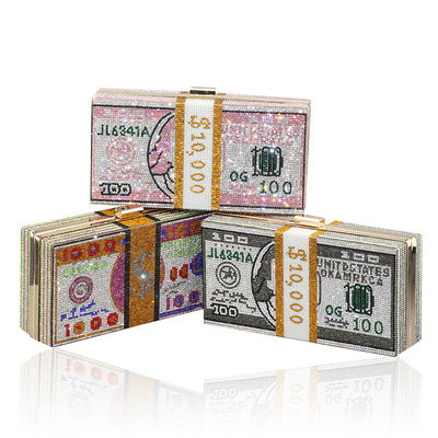 Women Money Clutch Wallet Evening Bag Party Cocktail Handbag