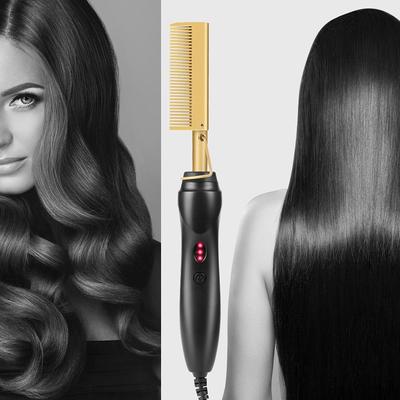 Hair Straightener Hot Heating Comb Smooth Iron Straightening