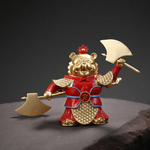 新中式寅虎摆件新年十二生肖守护神家居客厅玄关摆件