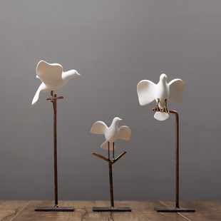 ins北欧风格装饰摆件简约鸽子创意现代家居客厅样板房装饰品摆设