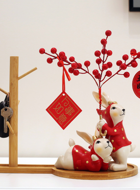 豪布斯卡树脂国朝风入户电视柜