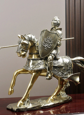 豪布斯卡骑士创意树脂开业礼品