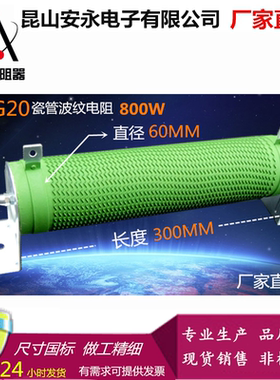 RXG20 800W 100RJ/欧姆 大功率线绕波纹电阻 变频器刹车制动电阻