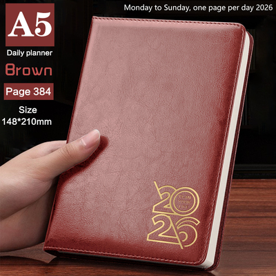 2026年英文日程本打卡每日历计划