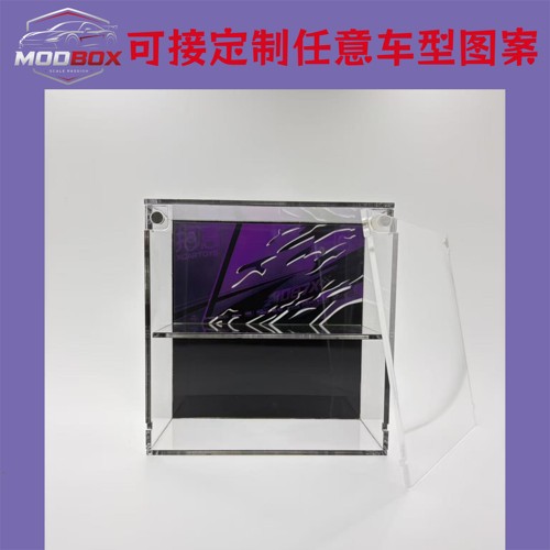 拓意1087X-02尼桑Pandem R32高璇钣金王紫色1/64合金车模展示盒