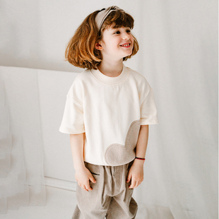 春夏季 儿童卫衣短袖 男童女童洋气 Revery加拿大小云朵童装 Petite