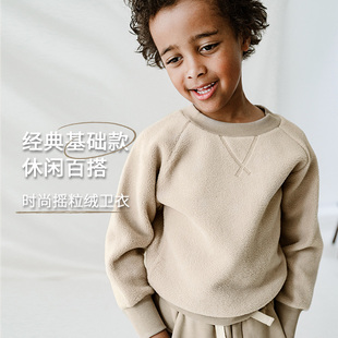 男女童 儿童摇粒绒圆领卫衣打底衫 Petite Revery加拿大小云朵童装