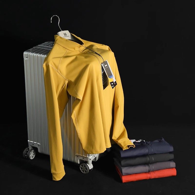 户外意大利轻奢品牌高弹透气速干长袖打底衫男立领薄绒半拉链套头,运动服/休闲服装,运动T恤,淘宝优惠券,粉丝福利购,淘宝优惠卷