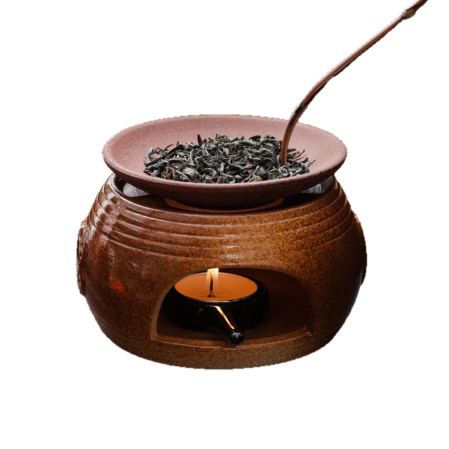 中式香粉可干烧精油炉陶瓷蜡烛扩香器隔火加热旅行围炉烤茶炉