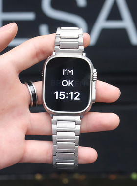 适用红米watch6工字扣不锈钢秒变ultra壳PC防摔防划壳膜保护腕带