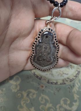 全泰五大冠兰之一 龙婆noi拉胡 纯师傅手刻符 双卡验证 品相完美