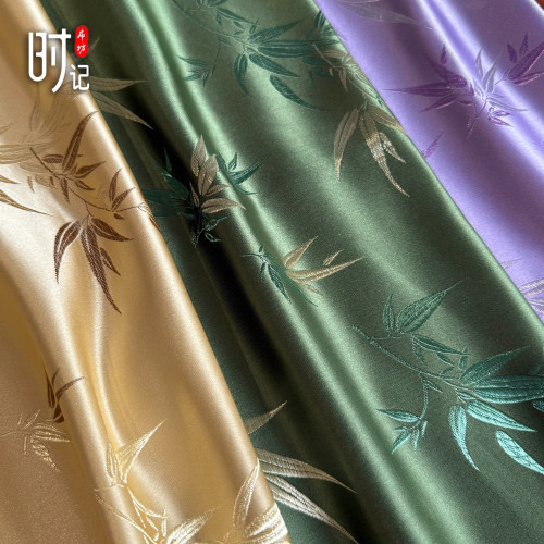 竹叶服装古装汉服蒙古袍影视布料