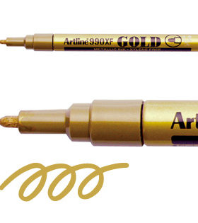 Artline雅丽油漆笔 EK-990XF  金、银色签字笔 补漆笔 1.2mm笔尖