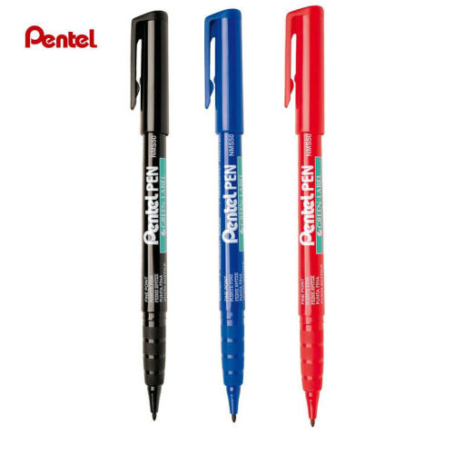 pentel PEN NMS50 飞龙记号笔 油性笔 黑红蓝三色可选 日本产