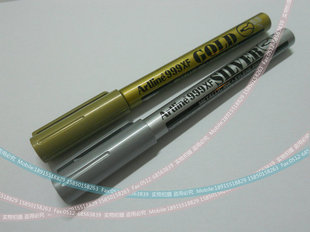 金、银色细芯漆油笔，多用途 日本雅丽产金银油漆笔0.8mm笔尖