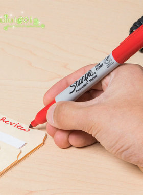 Sharpie 30002 Red Fine Point Permanent Marker 红色记号笔