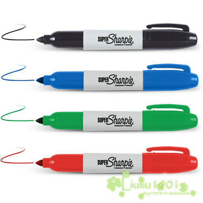 Sharpie Super Permanent Marker 美国三福粗头油性记号笔 33000