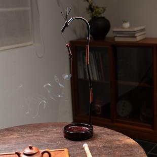 【龙桂香】大漆手作龙挂香竹制工艺挂香架复刻古代非遗竹子香台架