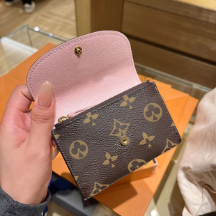 短款女士钱包2025新款高级感轻奢真皮金豆零钱包翻盖卡包牛皮卡套