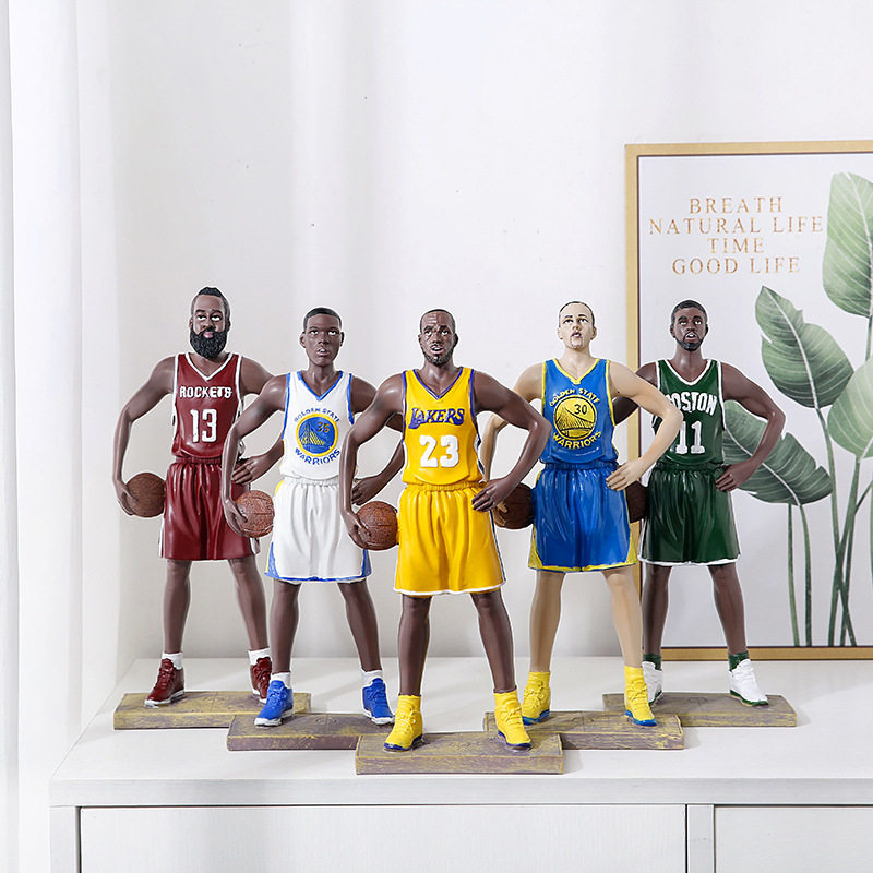 NBA篮球明星树脂摆件 球星摆饰卧室装饰男朋友生日礼物礼品创意