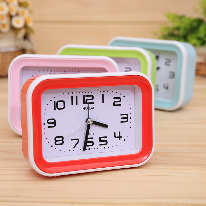 时尚长方形家居小孩叫醒台面闹钟