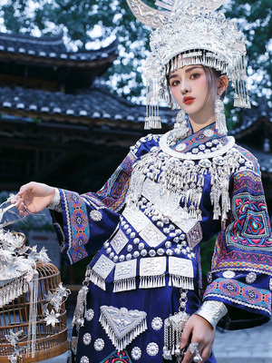 苗家印象2023刺绣苗疆盛装苗族女