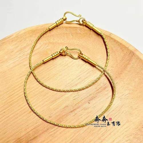 古法金螺丝式蛇骨链配饰手链项链