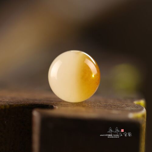 新疆金丝玉糖色玉珠国风配饰手串
