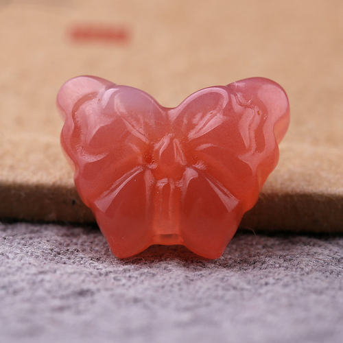 冰红玛瑙蝴蝶A货玉串饰