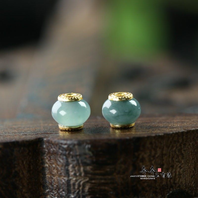 天然蓝水翡翠A货8mm孔2mm算盘珠路路通镶嵌铜隔片DIY配饰手链A56,饰品/流行首饰/时尚饰品新,其他DIY饰品配件,淘宝优惠券,粉丝福利购,淘宝优惠卷